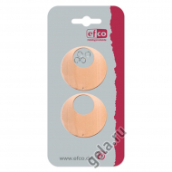 Подвеска "Круг", 1 отверстие, в комплекте 4 колечка