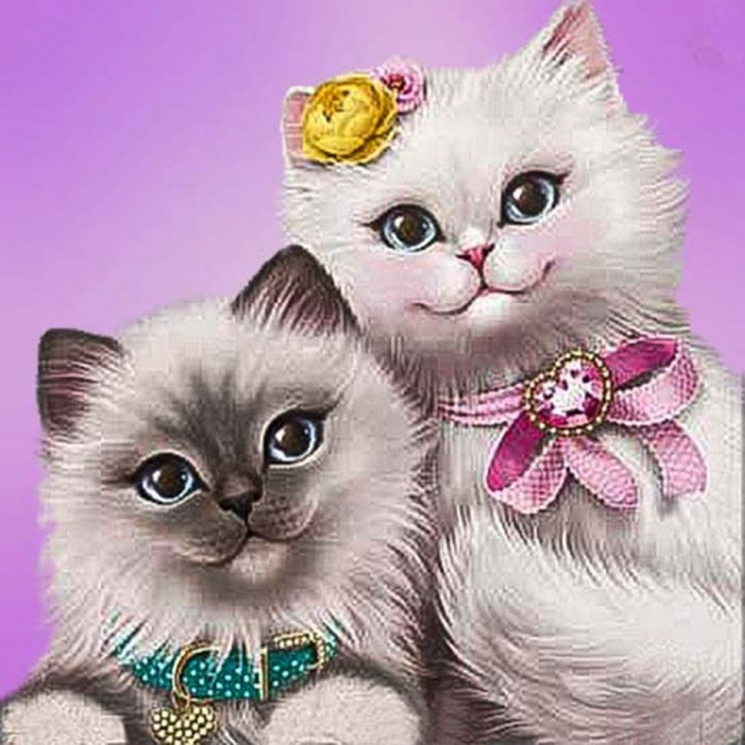 Алмазная мозаика Ah5380 Милашки 20х20