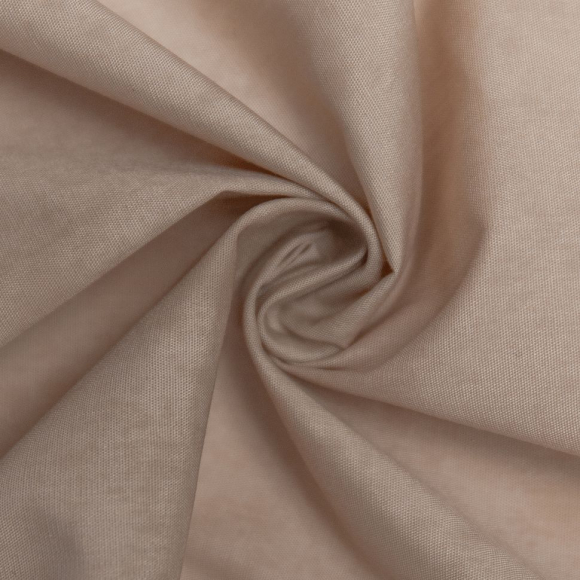 Ткань рубашечная 115 г кв.м 65% полиэстер, 35% хлопок шир.150 см арт.Р.24022.06 цв.06 бежевый уп.25м
