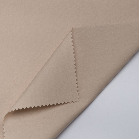 Ткань рубашечная 115 г кв.м 65% полиэстер, 35% хлопок шир.150 см арт.Р.24022.06 цв.06 бежевый уп.25м
