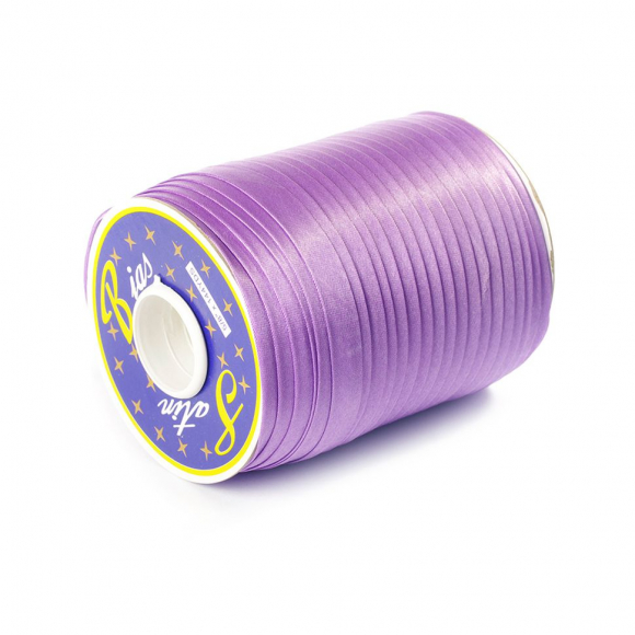 Косая бейка TBY атласная шир.15мм цв.F166 св.сиреневый уп.132 м