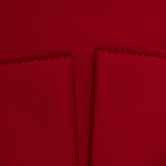 Ткань Поплин стрейч 125 г/м? 97% хлопок, 3% спандекс шир.150 см арт.TBY.Csp.1802.7 цв.07 красный уп.1м