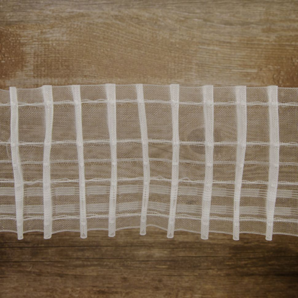 111804_Лента шторная прозрачная, равномерная сборка, 80 мм, нарезка 10 м