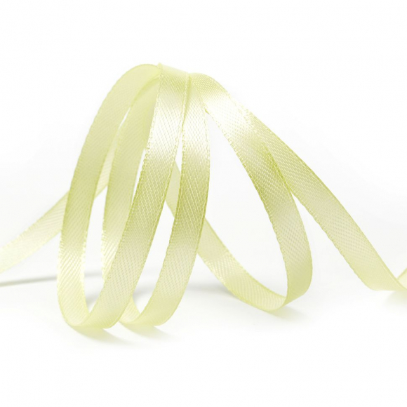 Лента атласная 6мм цв.3024 бл.салатовый IDEAL уп.27,4 м