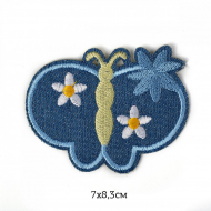 Термозаплатки арт.TEP.RO.18 цв.синий 7х8,3см, уп.10шт.