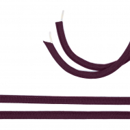 Лента тоннельная однострочная Т 12-6,4 шир.10мм цв.076 сливовое вино уп.20 м