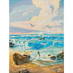 Кристальная мозаика на подрамнике ФРЕЯ арт.ALPD-039 Лазурный берег 30х40 см