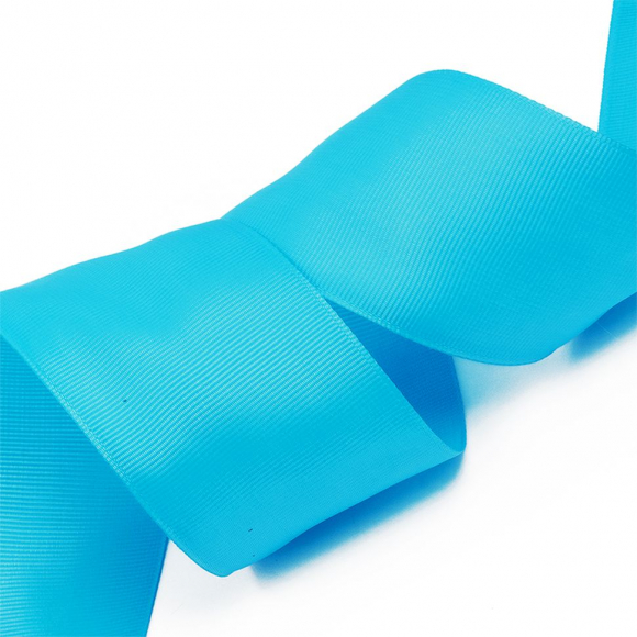 Лента Ideal репсовая в рубчик шир.50мм цв. 340  ярк.голубой уп.27,42м