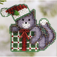 Набор для вышивания MILL HILL Подарок Китти 5х5 см