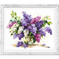 Набор для вышивания ЧУДЕСНАЯ ИГЛА арт.40-68 Сирень 28х23 см