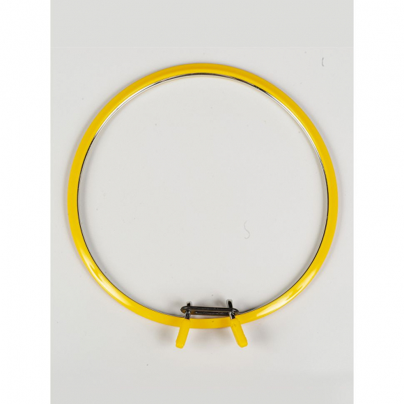 Пяльцы NURGE пружинные для вышивания и штопки, цв. желтый арт.NUR.160-1 ?195мм толщина 7,7