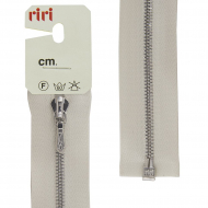 137475_Молния металл, Ni, слайдер Tropf, 4 мм, разъёмная однозамков, 90 см, цвет 2111, бело-бежевый светлый