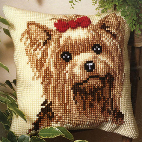 Набор для вышивания VERVACO арт.PN-0008538 Йоркширский терьер 40х40 см