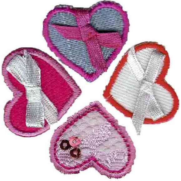 Термоаппликации HKM набор "Сердечки"