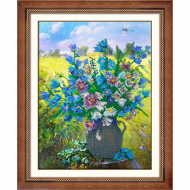 Набор для вышивания бисером ПАУТИНКА арт.Б-1263 Полевые цветы 29х38 см