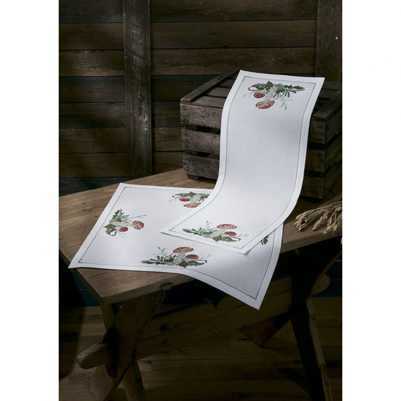 Набор для вышивания PERMIN арт.63-1739 Дорожка Мухомор 28х77 см