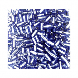 Бисер Япония "TOHO" BUGLE №3  3 мм 5 х 5 г №0035 васильковый