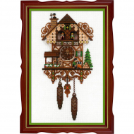 Набор для вышивания РИОЛИС арт.1730 Часы с кукушкой 25х40 см