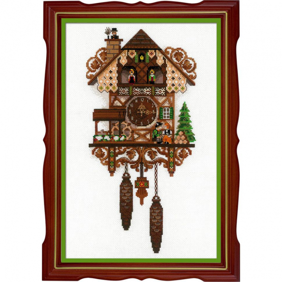 Набор для вышивания РИОЛИС арт.1730 Часы с кукушкой 25х40 см