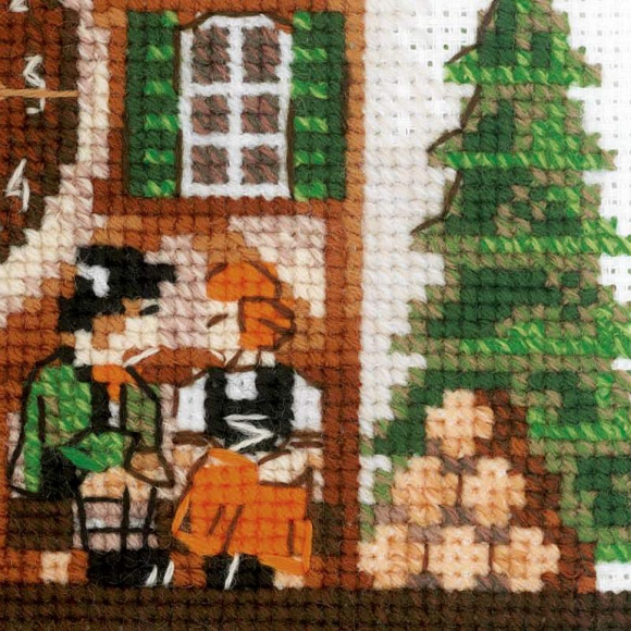 Набор для вышивания РИОЛИС арт.1730 Часы с кукушкой 25х40 см