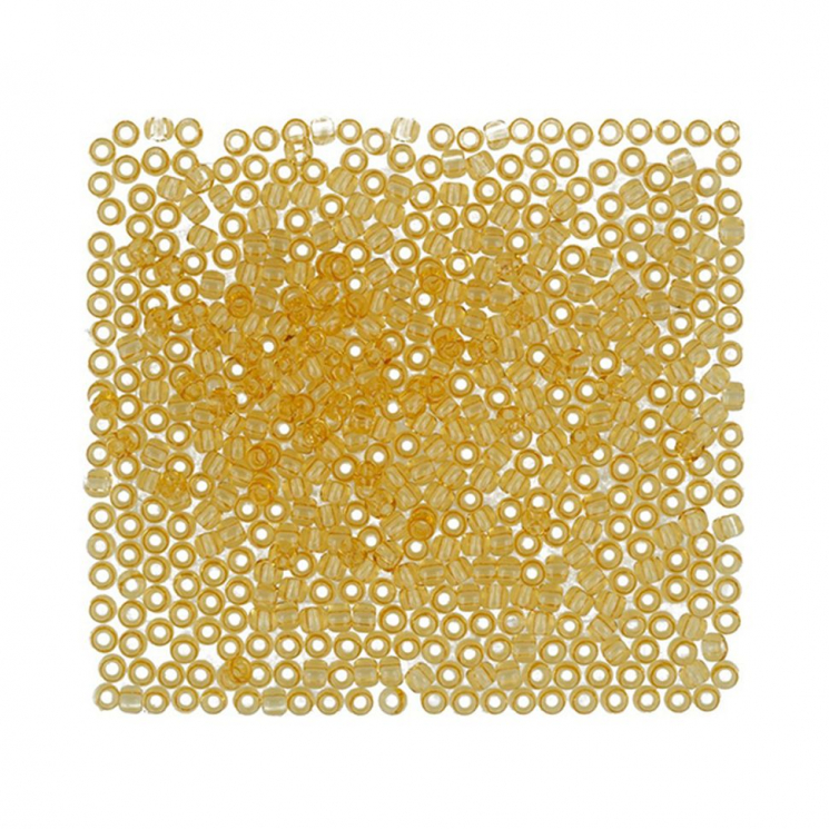 Бисер Япония "TOHO" 10/0  круглый 1  2.4 мм 5 х 5 г №0002 св.желтый