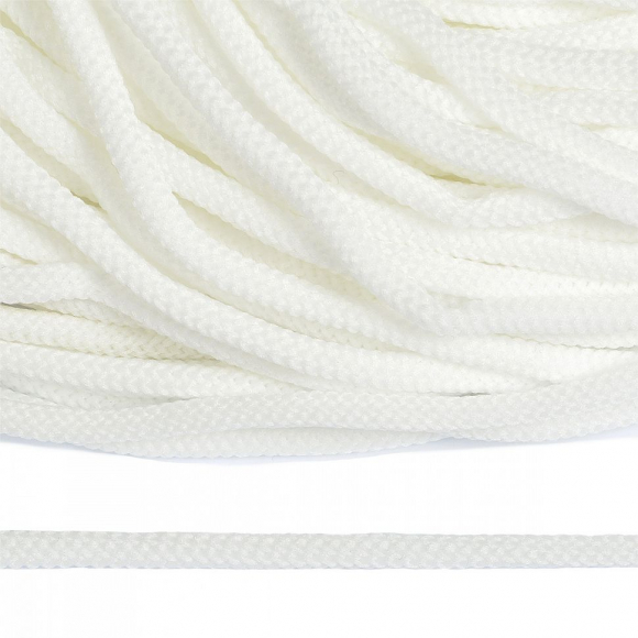 Шнур круглый полиэфир 04мм арт. 1с-36 цв.001 белый уп.200м