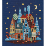 Набор для вышивания ОВЕН арт. 1483 Морозная ночь 20х22 см