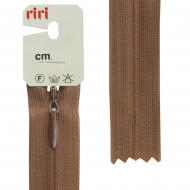 30838_Молния потайная неразъемная, Т3, 60 см, цвет 2237, коричневый темный