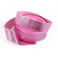 Подарочная лента Стрела с метанитом арт.с3688Г17 шир.40мм цв.05 розовый уп.25м