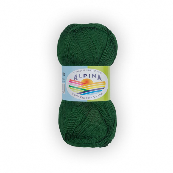 Пряжа ALPINA VIVEN (100% бамбук) 10х50г/405м цв.07 зеленый