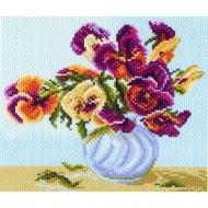 Рисунок на канве МАТРЕНИН ПОСАД арт.28х37 - 1220-1 Анютины глазки