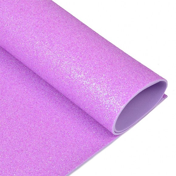 Фоамиран глиттерный Magic 4 Hobby 2 мм арт.MG.GLIT.H044 цв.лавандовый, 20х30 см