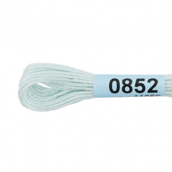 Нитки для вышивания Gamma мулине (0820-3070) 100% хлопок 24 x 8 м цв.0852 бл.голубой