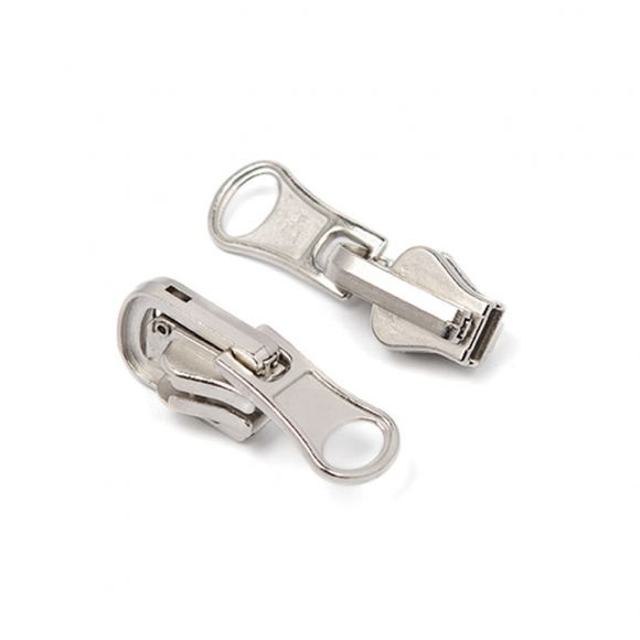 Замок MaxZipper автомат реверсивный (двухсторонний) ТР#5 цв.никель уп.100шт Замок MaxZipper автомат реверсивный (двухсторонний) ТР#5 цв.никель уп.100шт