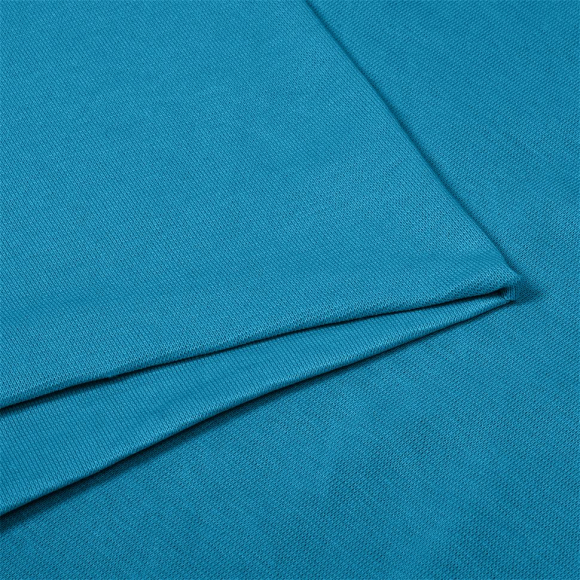 Ткань рибана  гл/крашеный, 215г/м?  95% хл 5%эласт  чулок 80-90см арт.ШН-215955-11 цв.бирюза рул.15-80м