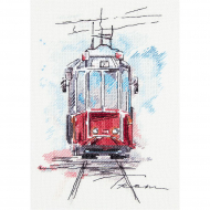 Набор для вышивания PANNA арт. GM-1923 Городской трамвай 17х25 см