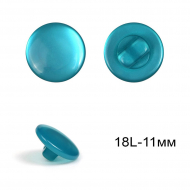 Пуговицы пластиковые C-NE67-2 цв.голубой 18L-11мм, на ножке, 36шт