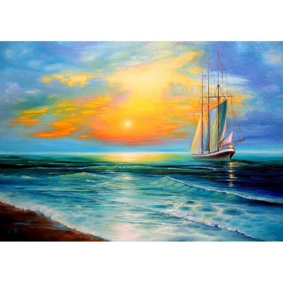 181401_Картина стразами "Краски моря"