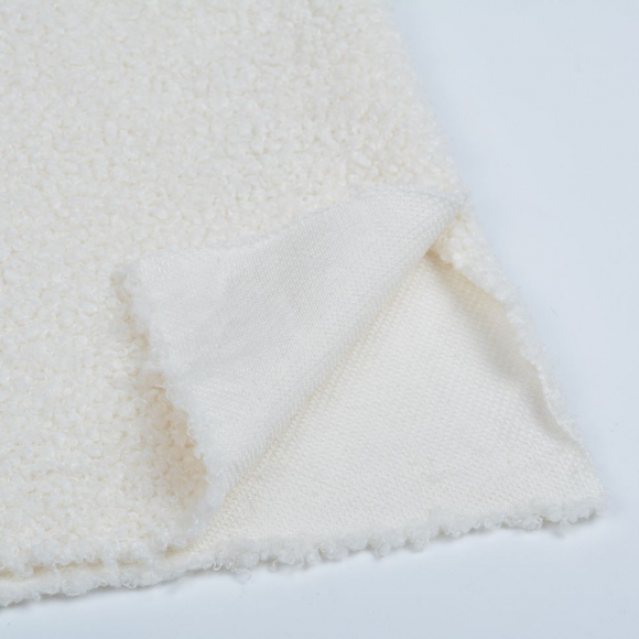 Ткань МЕХ трикотажный TBY-280-1, 280 г/м?, шир.165см, цв.экрю, рул.20м