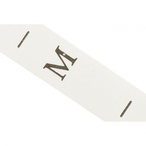 Размерники полиэстер M белый 10х25 мм ТВ в рул. 300 шт