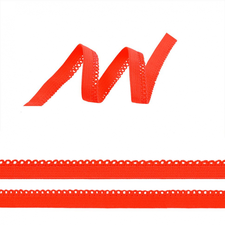 Резинка TBY бельевая ажурная 10мм арт.RB03162 цв.F162 красный уп.100м