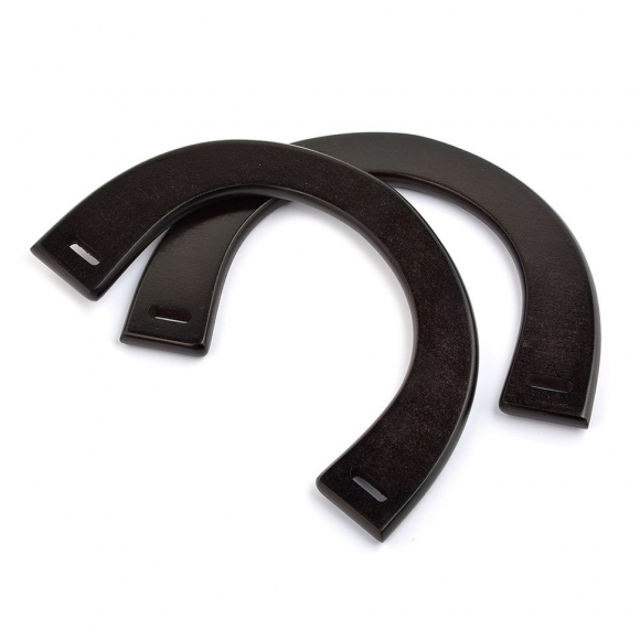 Ручка для сумки, арт.МН-01957-2, дерево, 25см, цв.коричневый, уп.2шт