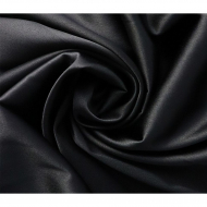 Ткань Атлас русский 255 г/м? 96% пэ, 4% спандекс шир.150 см арт.Р.36815.03 черный рул.25м