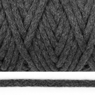 Шнур круглый х/б 05мм цв.2203 т.серый уп.50м