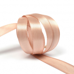 Лента атласная 12мм цв.4813 персик IDEAL уп.27,4 м