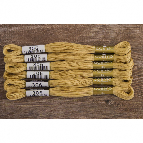 Мулине COSMO однотонный цвет 306