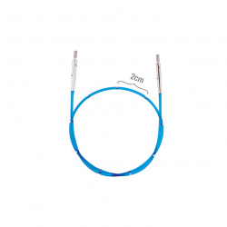 42173 Knit Pro Тросик для съемных спиц SmartStix, длина 35см (готовая длина спиц 60см), синий