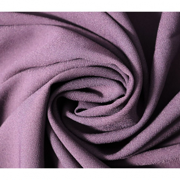 Ткань Креп 210 г кв.м 95% полиэстер, 5% спандекс шир.150 см арт.Р.11350.09 цв.09 лиловый уп.25м