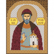 Набор для вышивания бисером НОВА СЛОБОДА арт.С9160 Св.Блгв.Ярослав Мудрый Князь Киевский 18х23 см