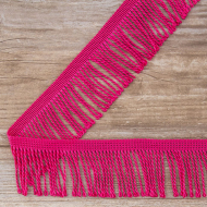 Бахрома витая, 60 мм, цвет цикламеновый